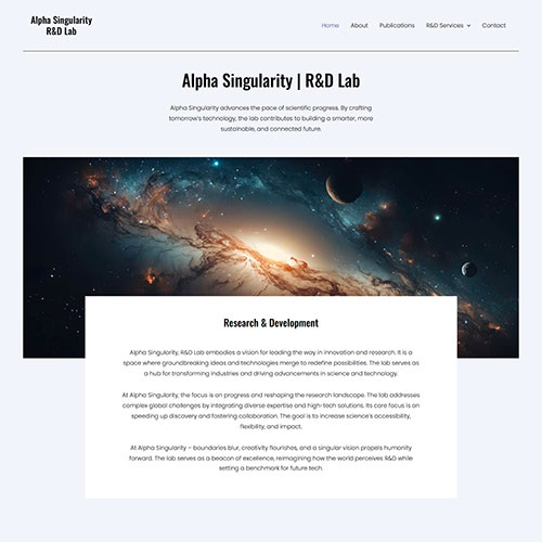 Alpha Singularity | R&D Lab