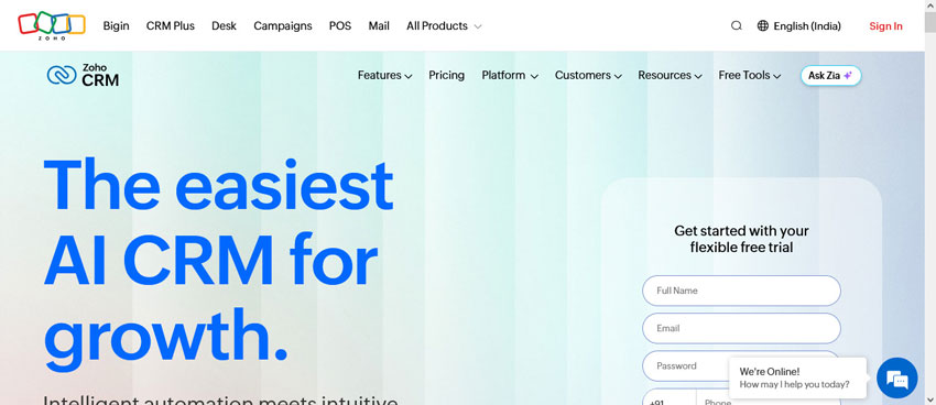 Zoho CRM: AI-Powered CRM Tools